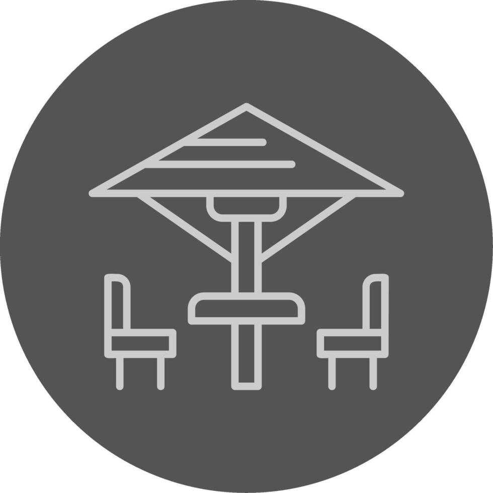 Patio furniture Icon Design vector