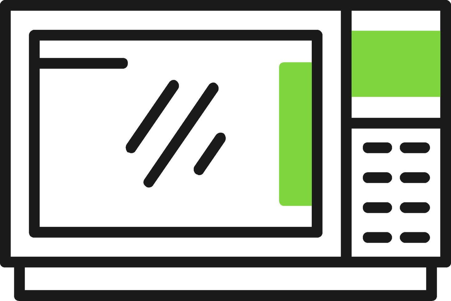 Microwave Icon Design vector