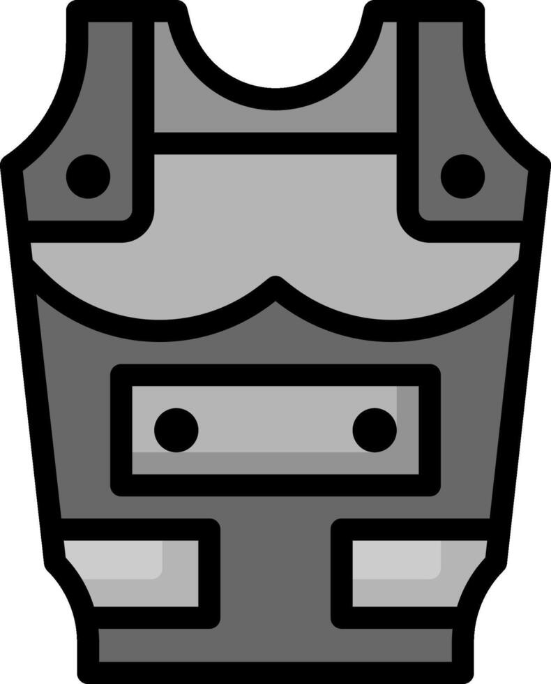 A black and gray vest icon vector