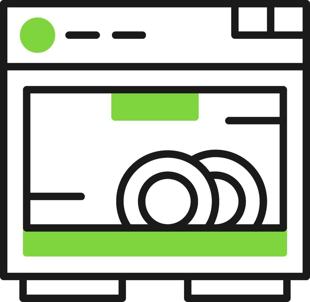 Dishwasher Icon Design vector