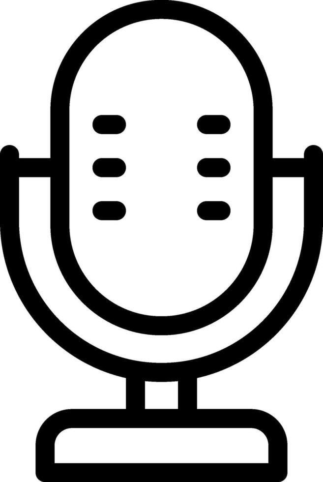 A microphone icon on a white background vector