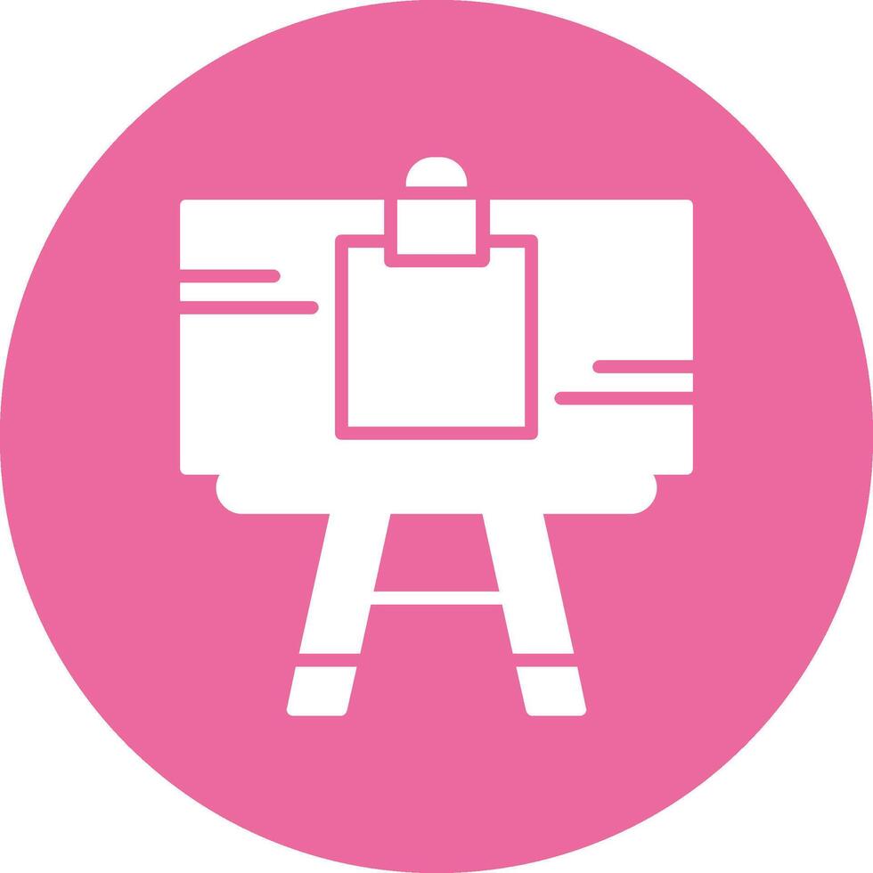 Artist canvas Icon Design vector