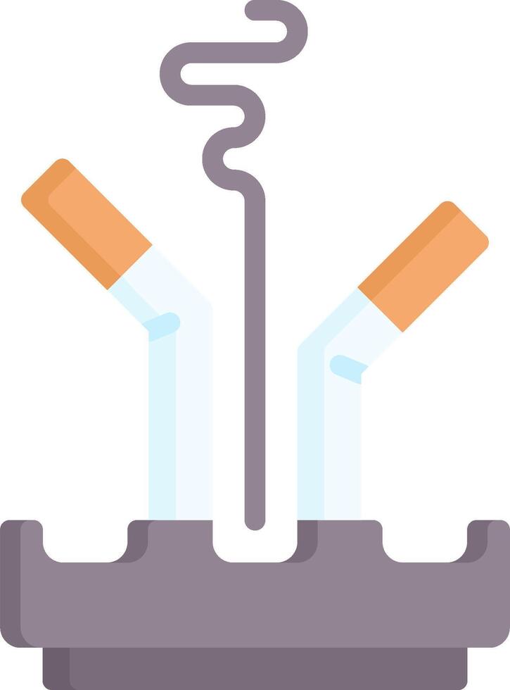 Cigarettes and ashtray vector