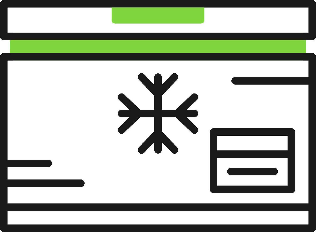 Freezer Icon Design vector