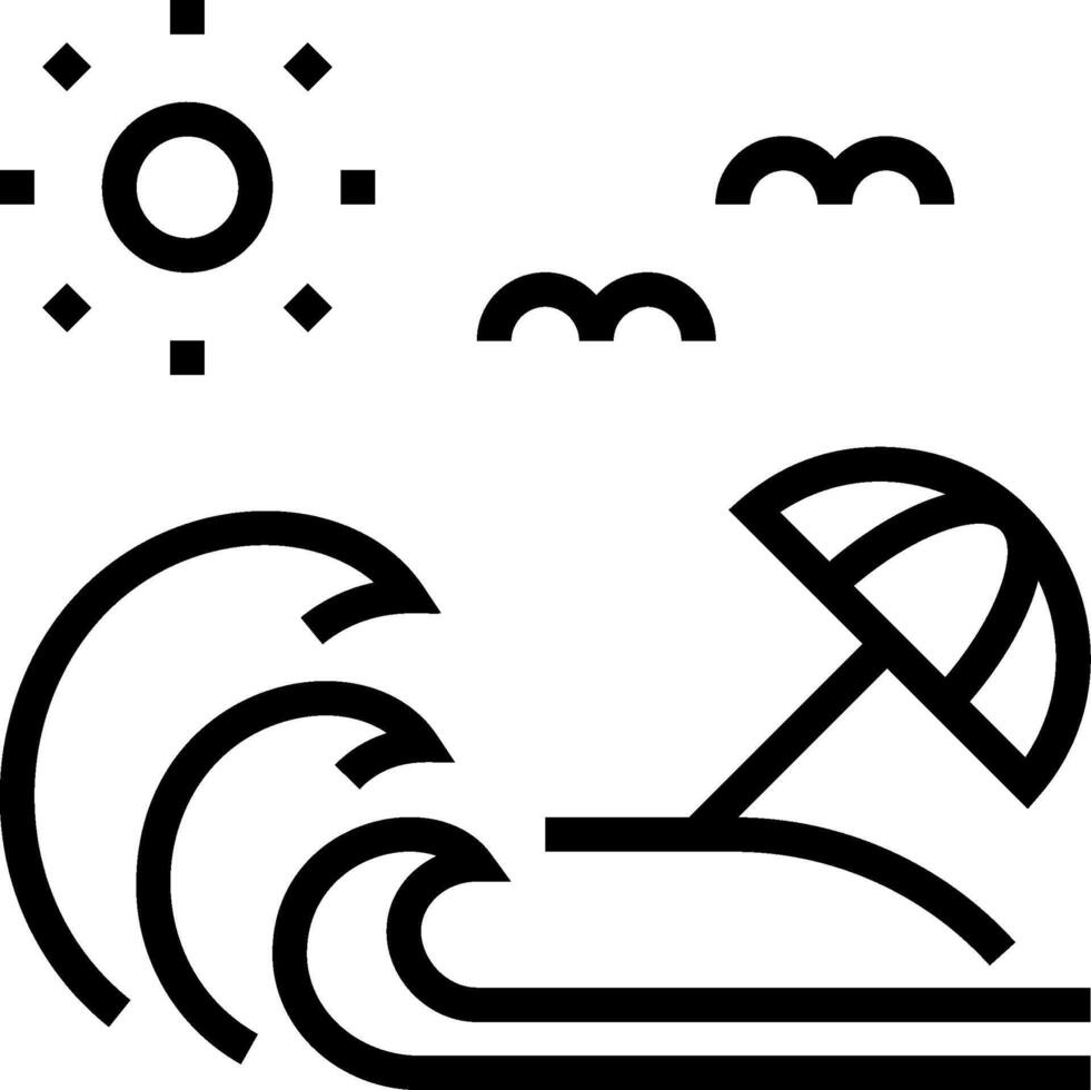 Beach illustration design vector