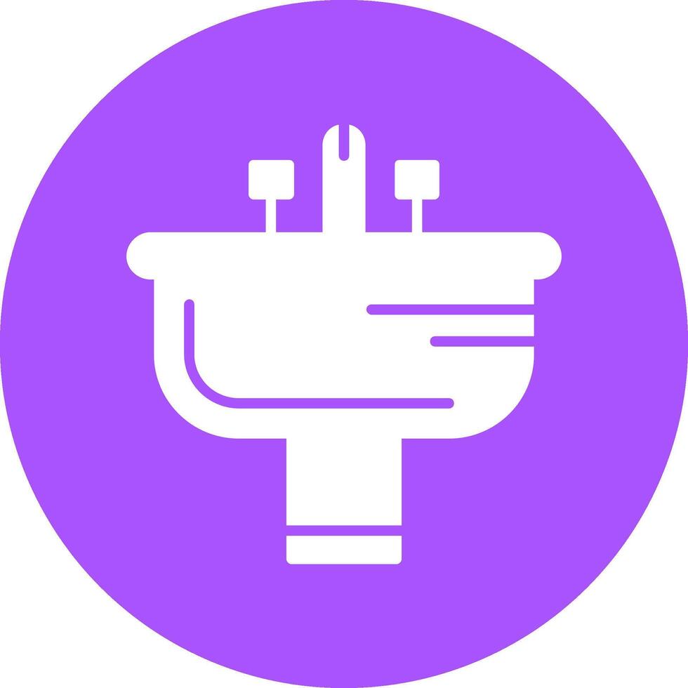 Bathroom sink Icon Design vector