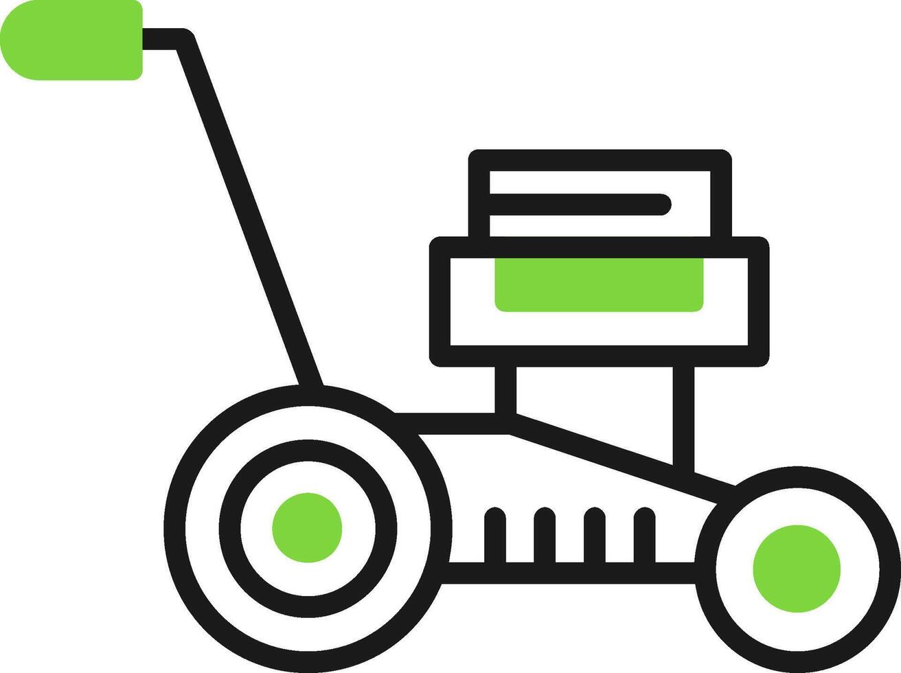 Lawnmower Icon Design vector
