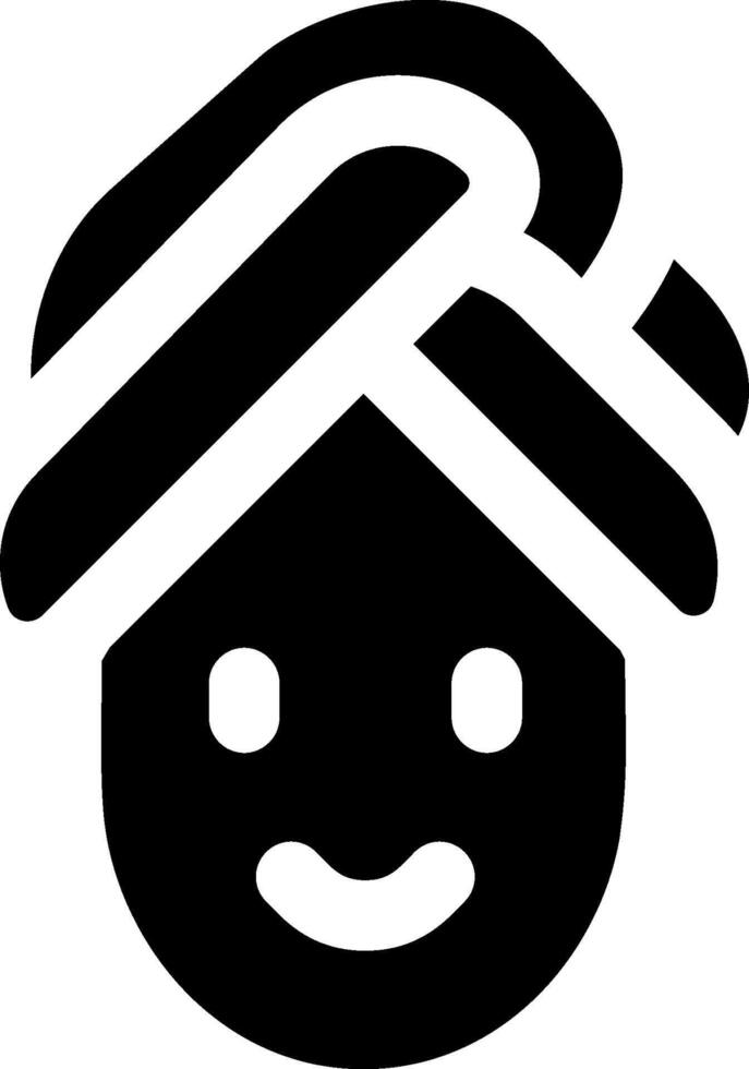 A black and white image of a man with a towel on his head vector
