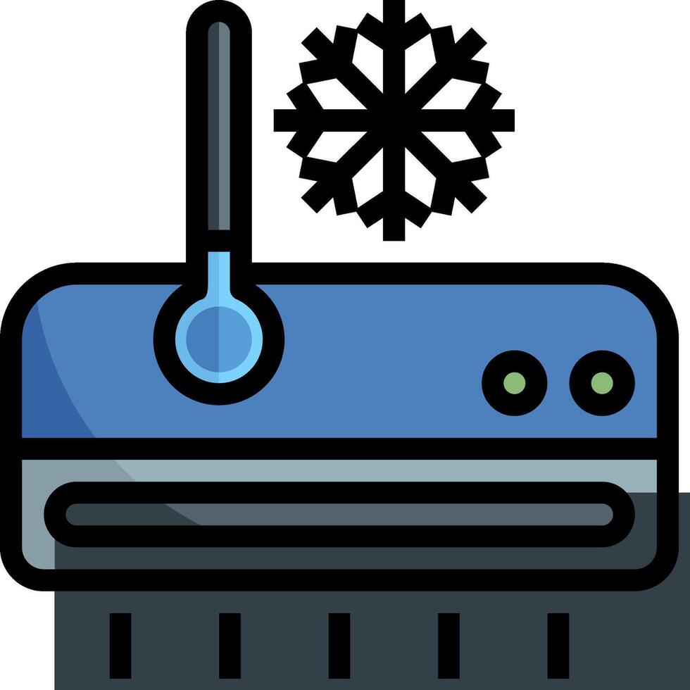 A vacuum cleaner with a snowflake on it vector