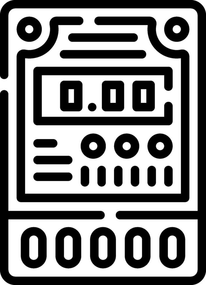 A black and white image of a clock vector