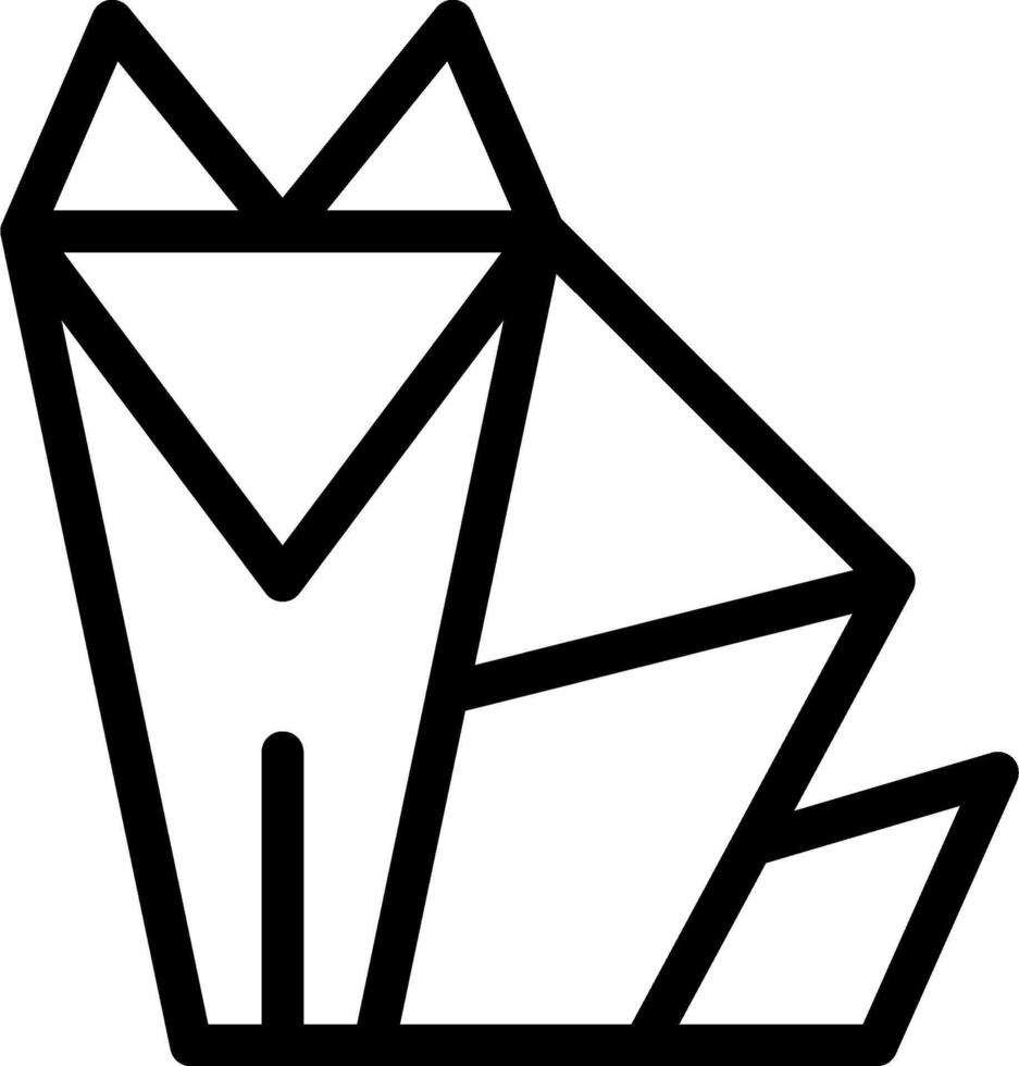 A black and white logo of a cat vector