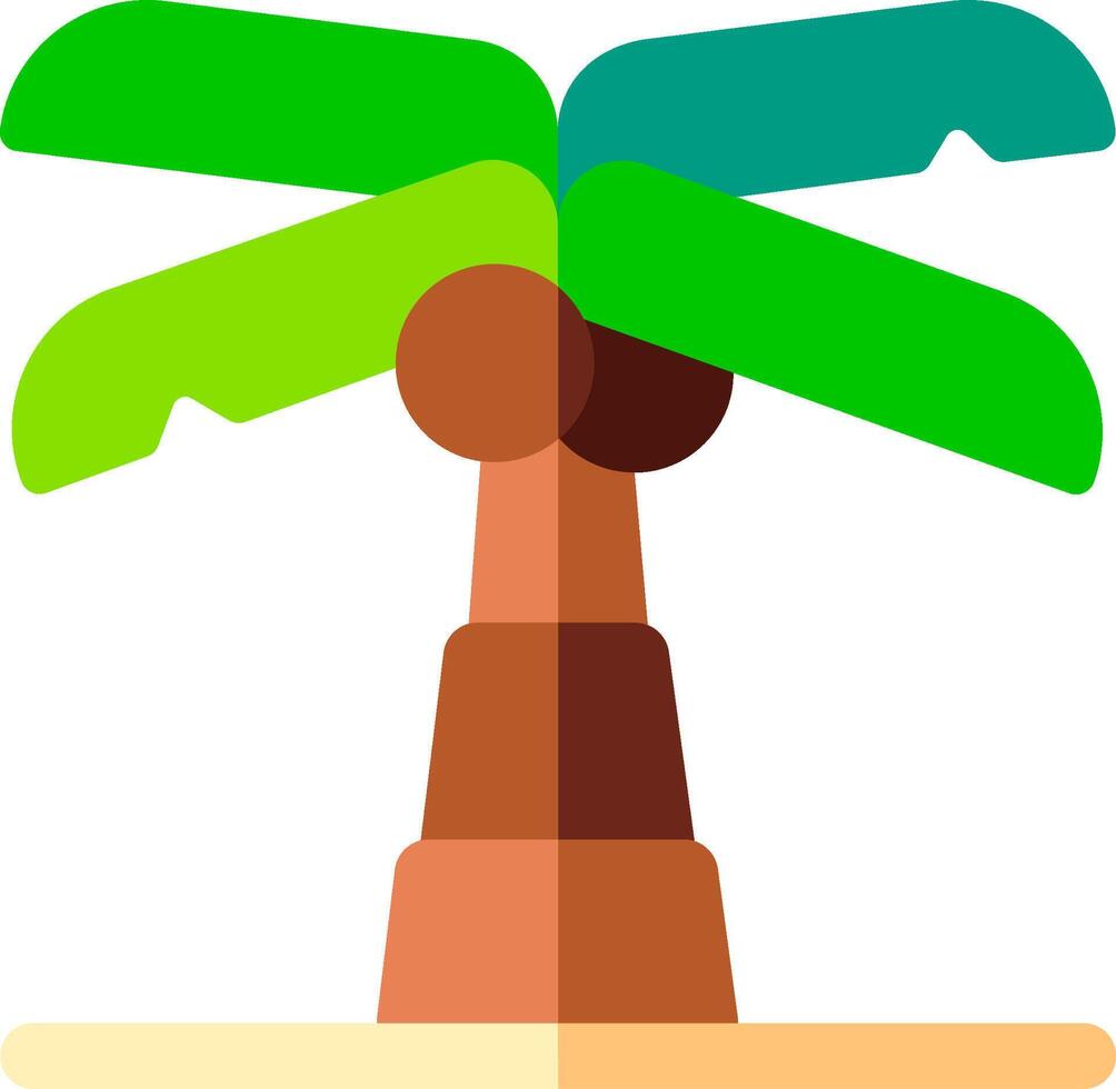 Palm tree illustration design vector