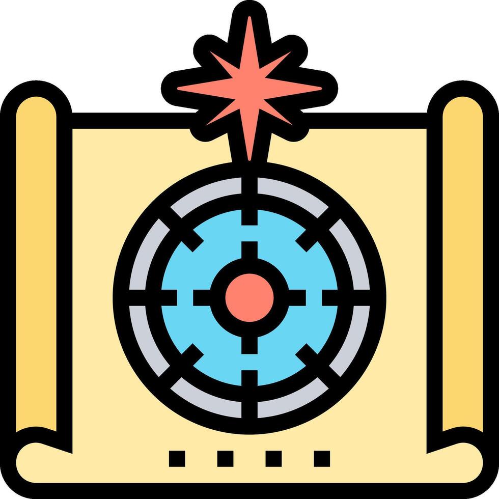 A dartboard with a target on it vector