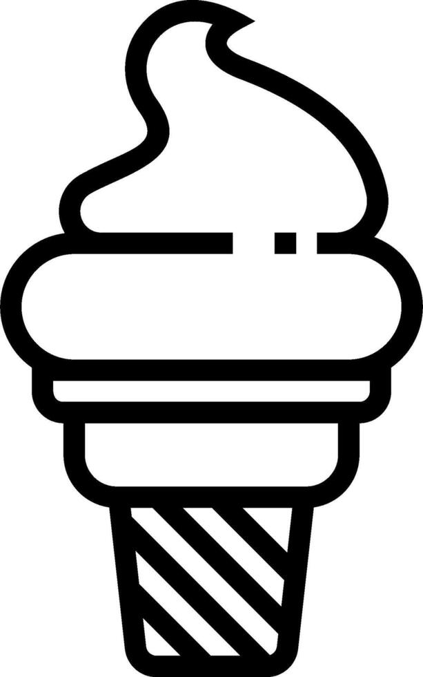 Ice cream cone icon vector