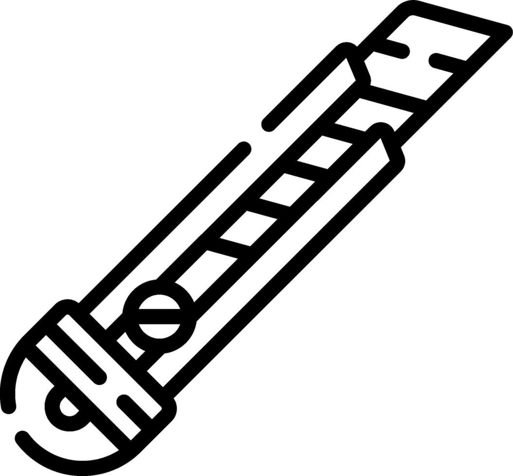 A black and white drawing of a tool vector