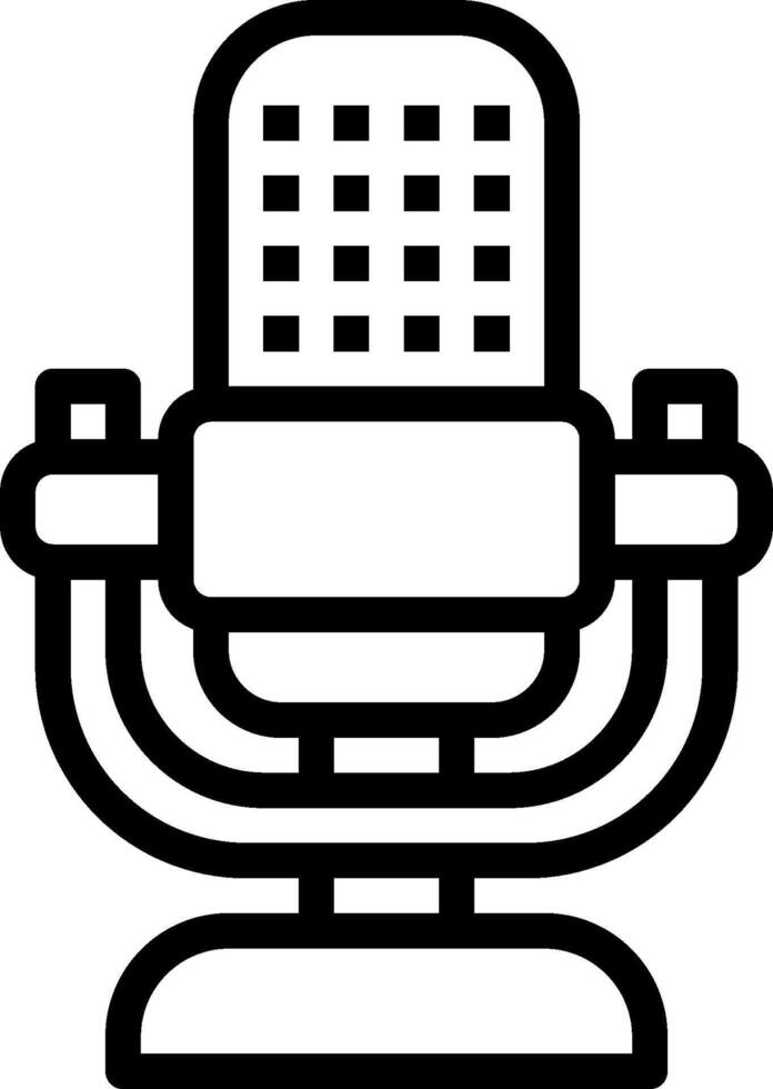 A microphone icon on a white background vector