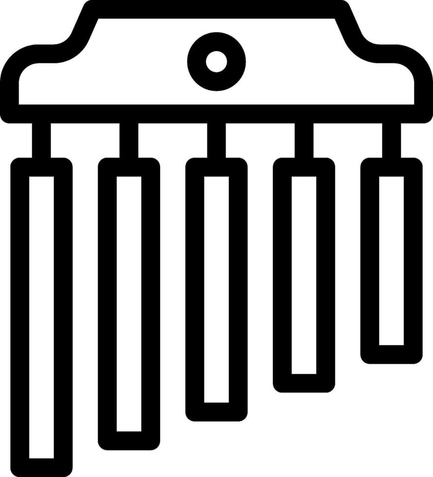 A black and white icon of a musical instrument vector