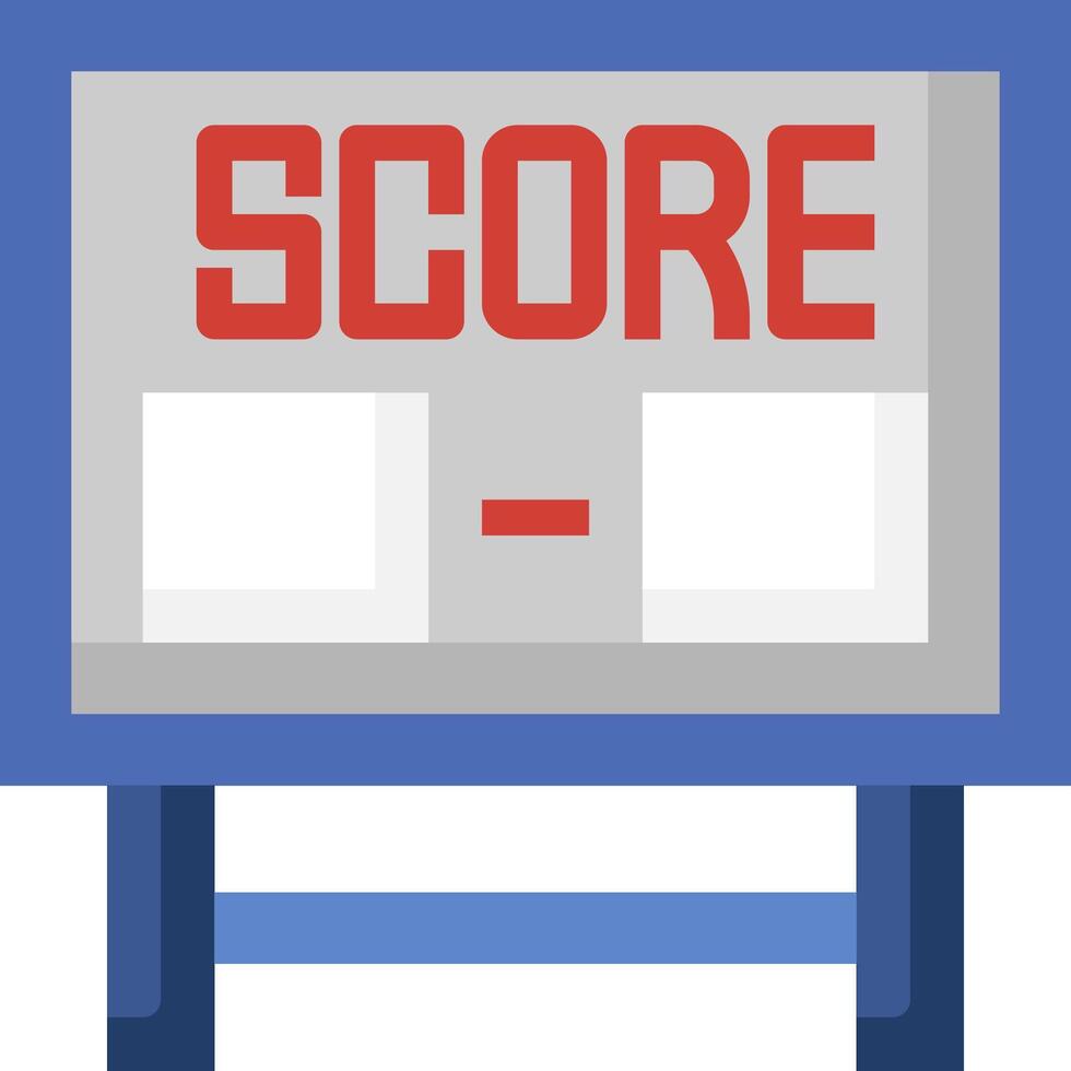 Scoreboard with score and score vector