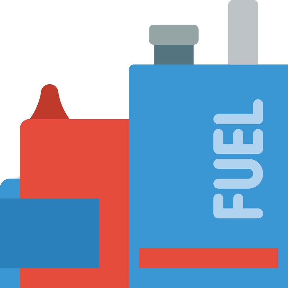 A blue and red fuel pump with the word fuel vector