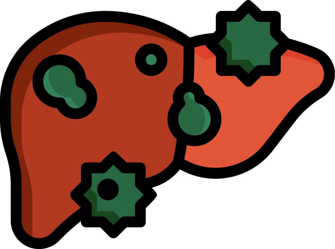 Liver icon illustration vector