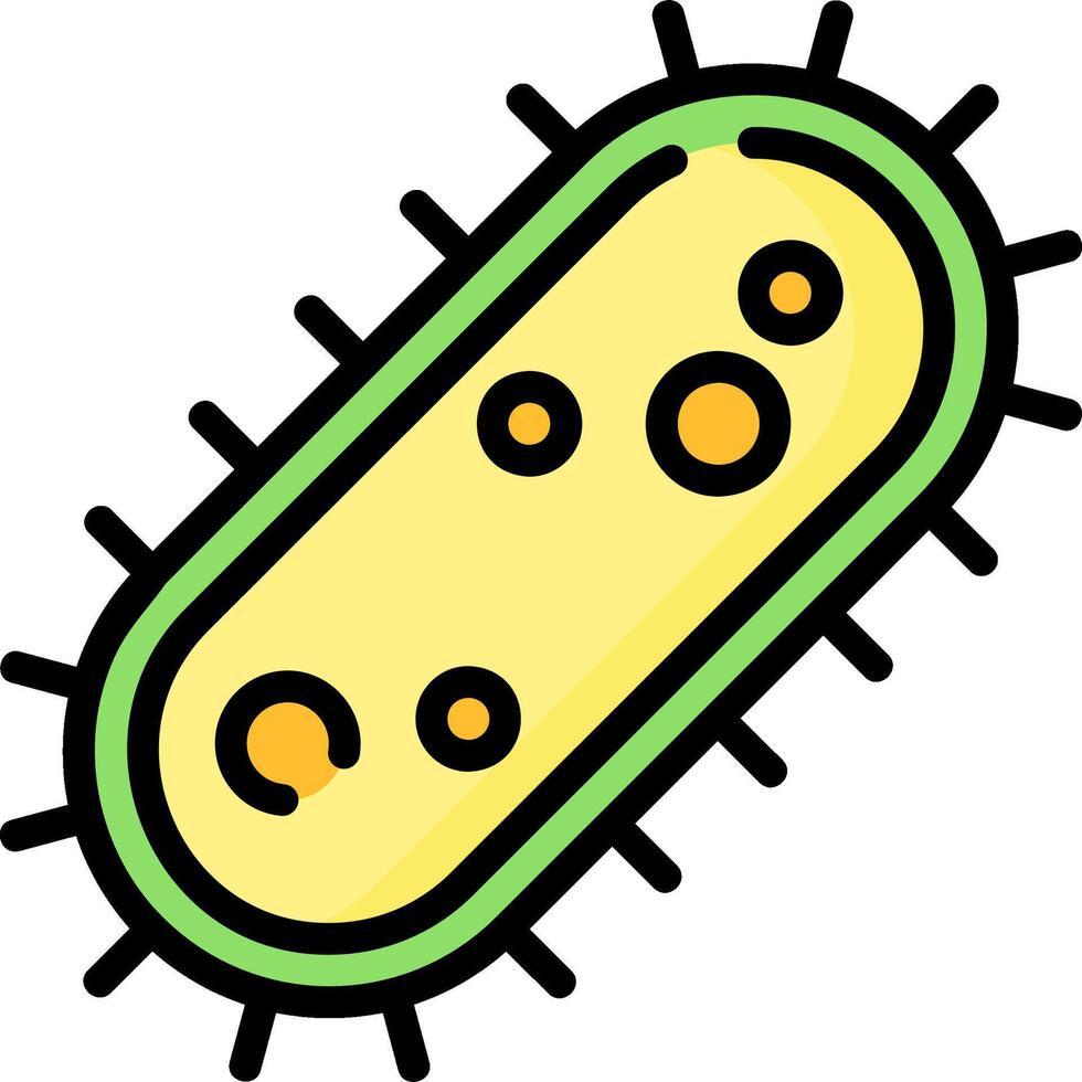 A cartoon of a bacteria on a white background vector