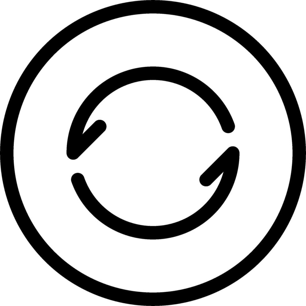 A circular icon with a circle in the middle vector