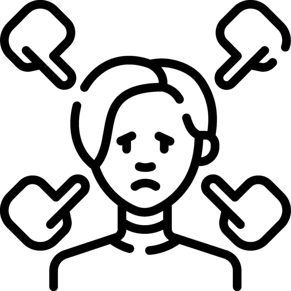 A person with a lot of thumbs up icons vector