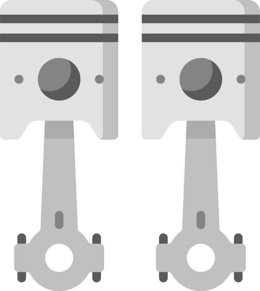 Two piston heads on a white background vector