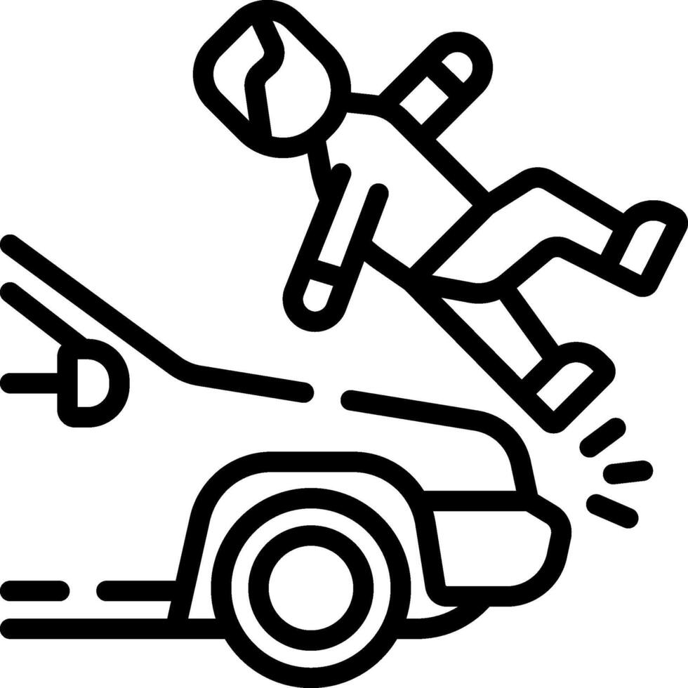 Car accident clipart vector
