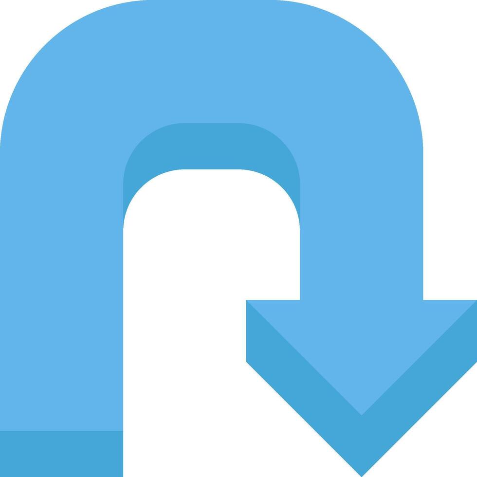 A blue arrow pointing to the right vector