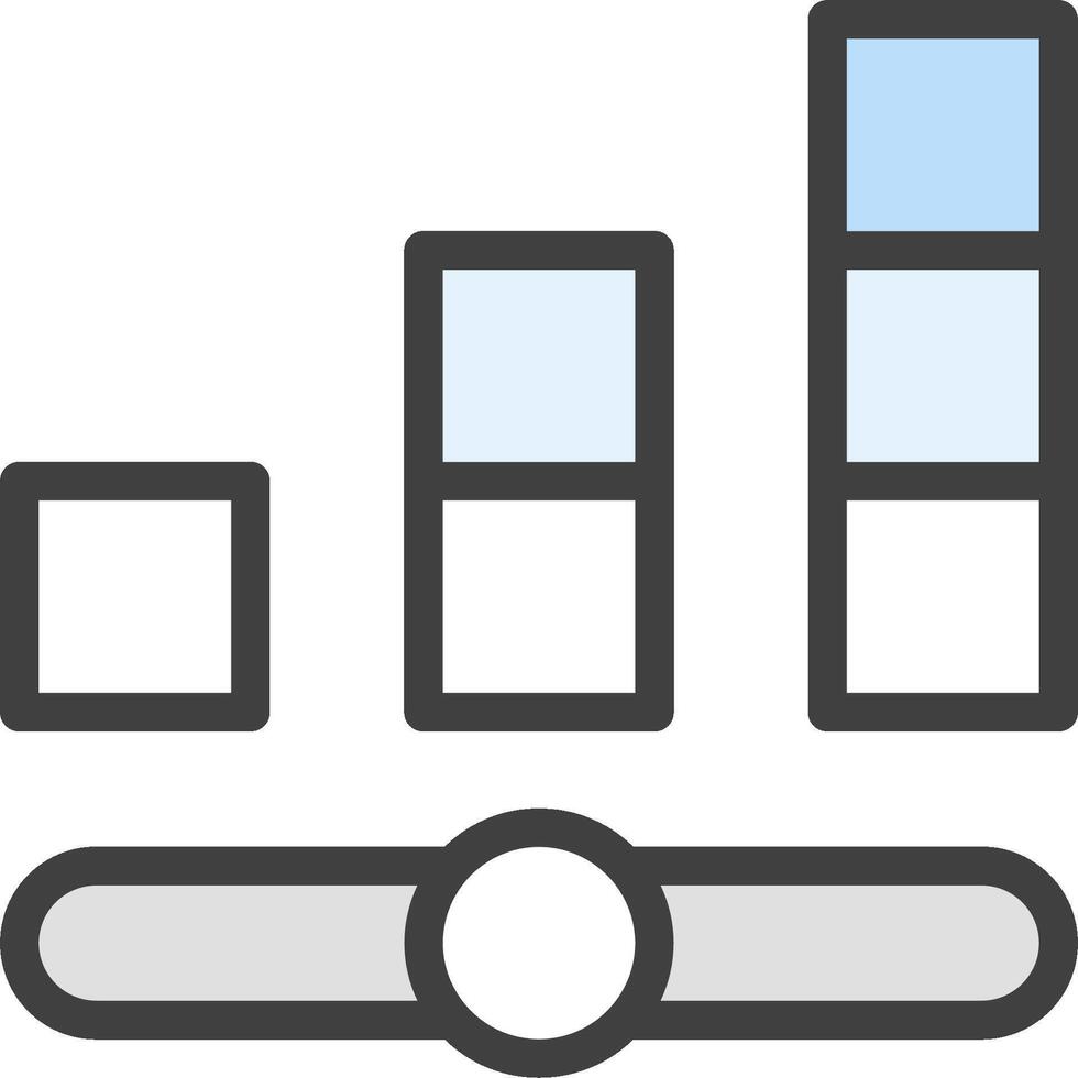 A bar graph icon with a bar graph vector