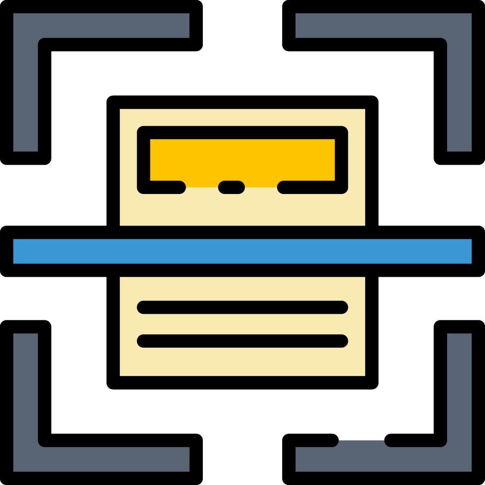 A document scanner icon vector