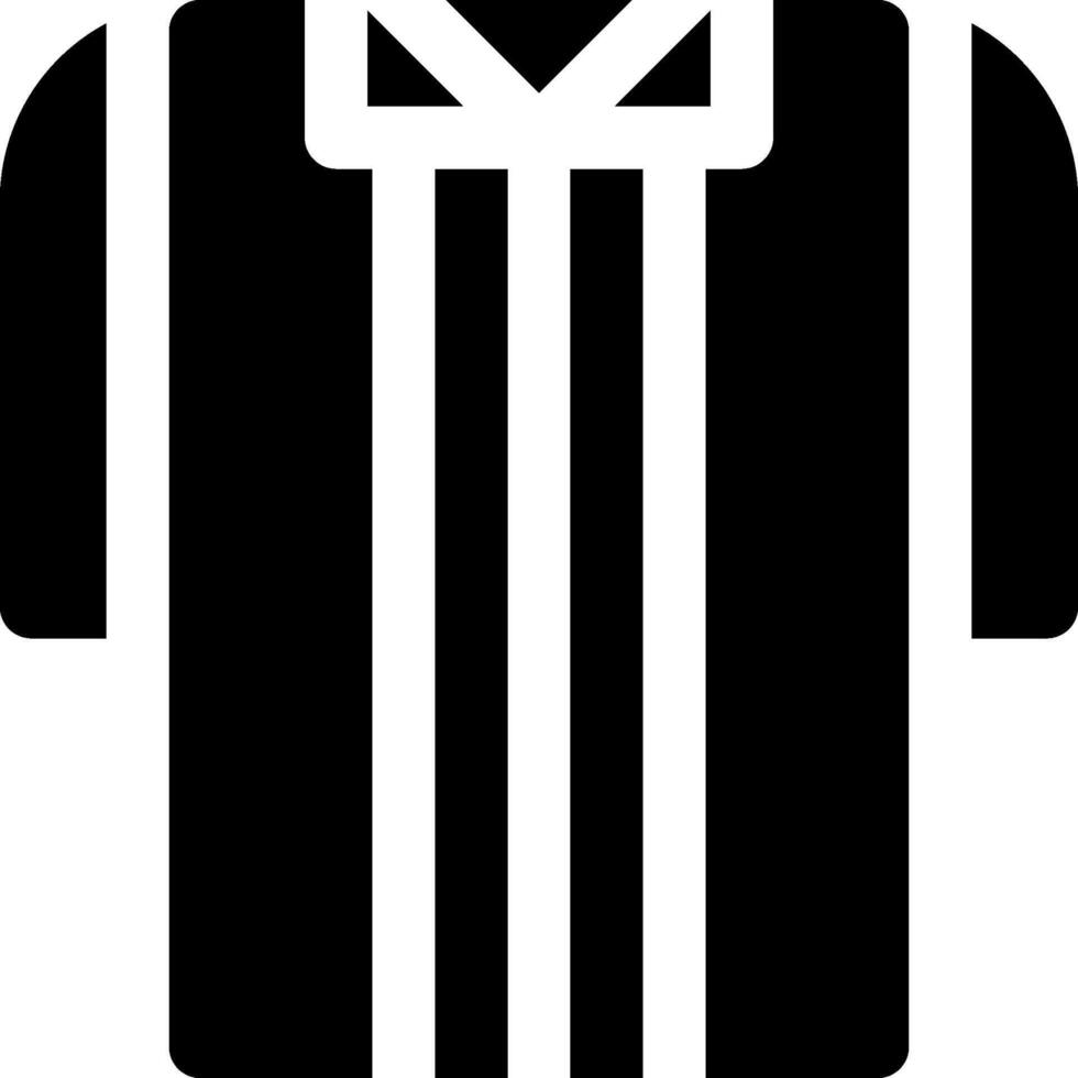 A black and white striped shirt with a white collar vector