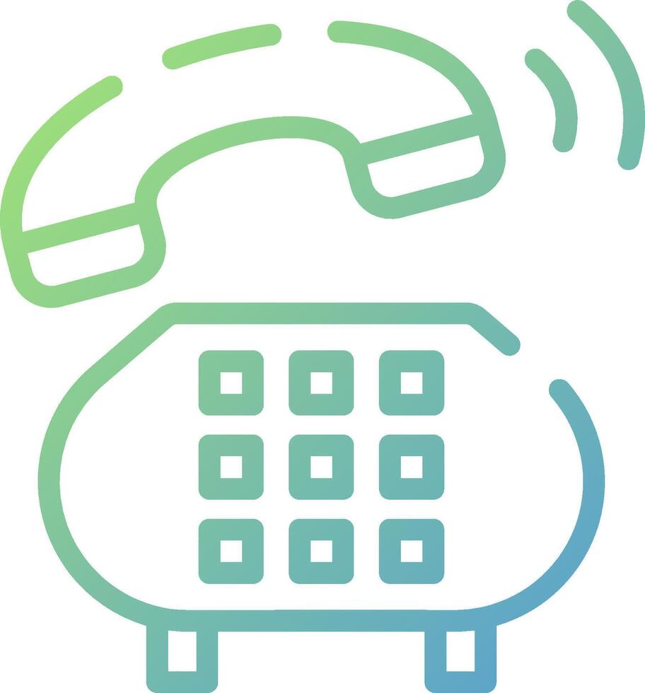A phone icon with a phone and a phone receiver vector
