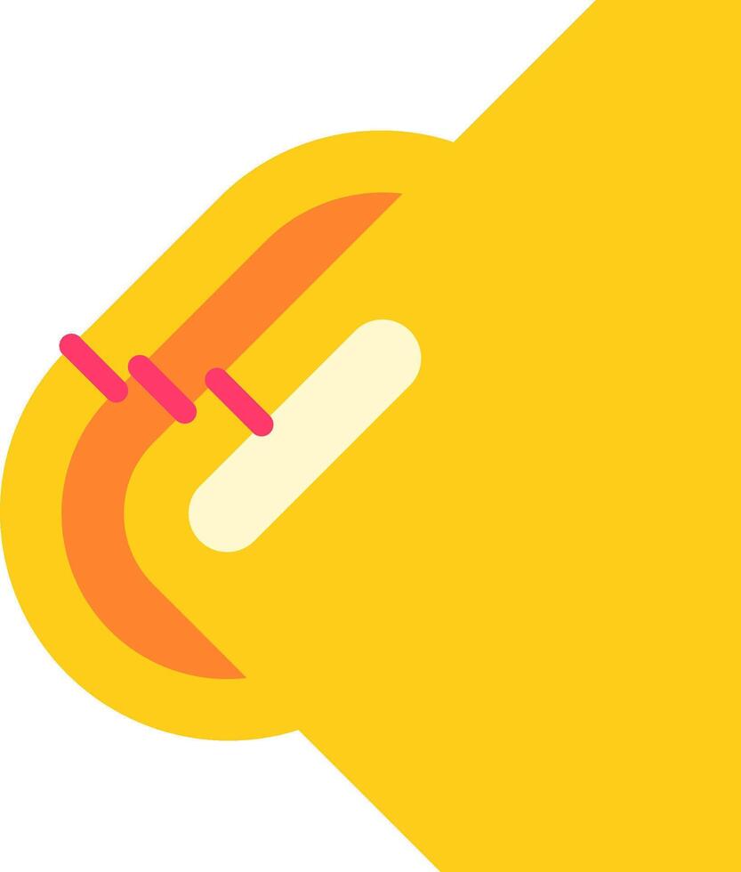 A yellow wallet with a pink handle vector