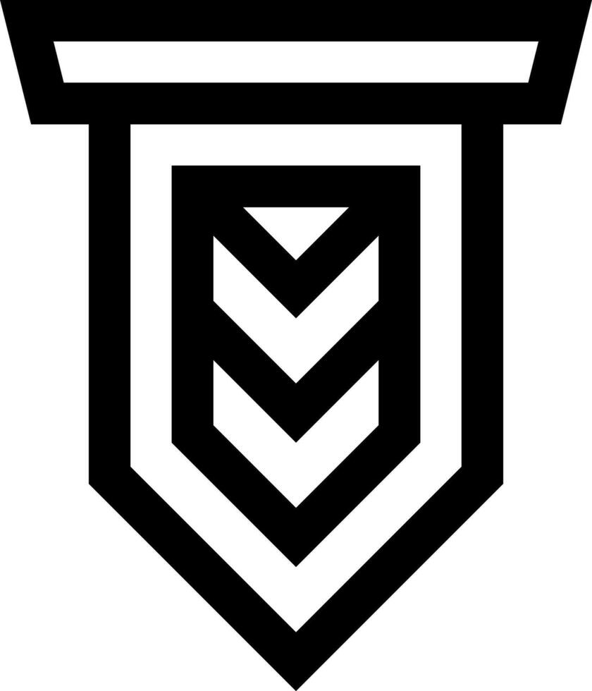 The logo for the military service vector