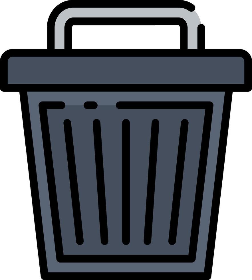 Trash can icon vector