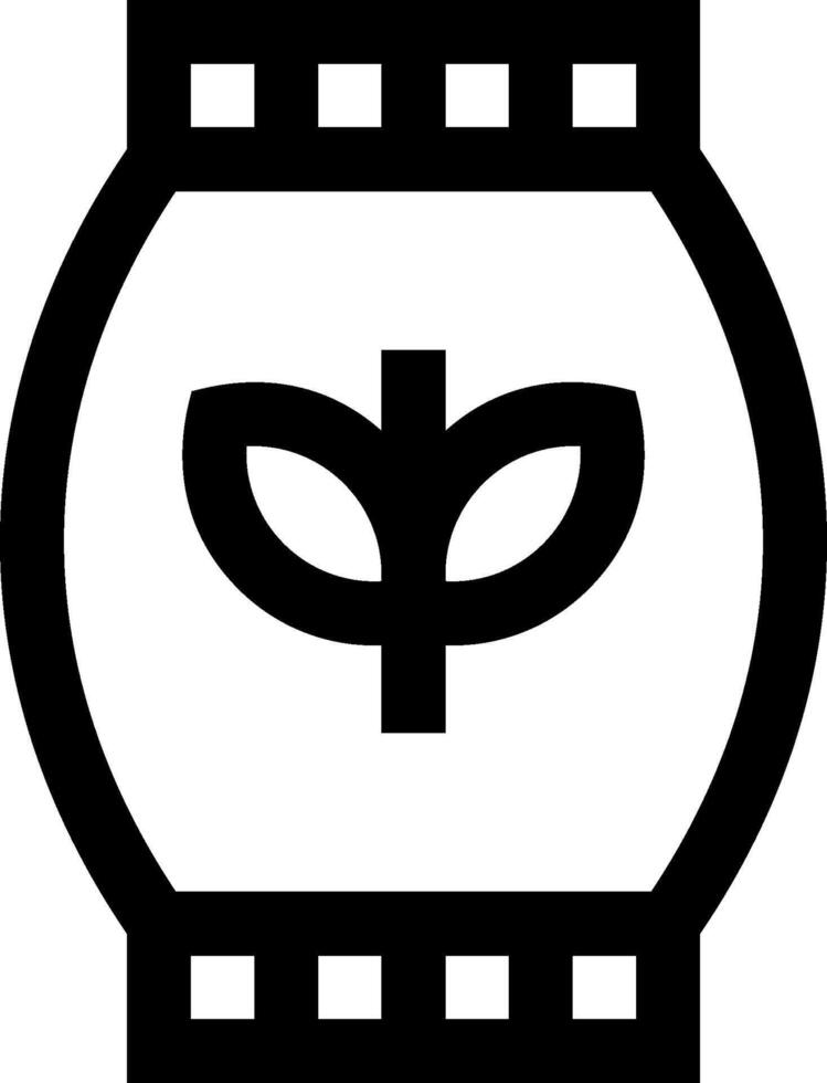 A black and white film strip with a leaf on it vector