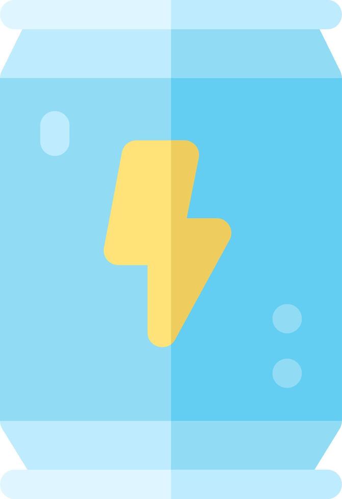 A blue and yellow lightning bolt icon vector