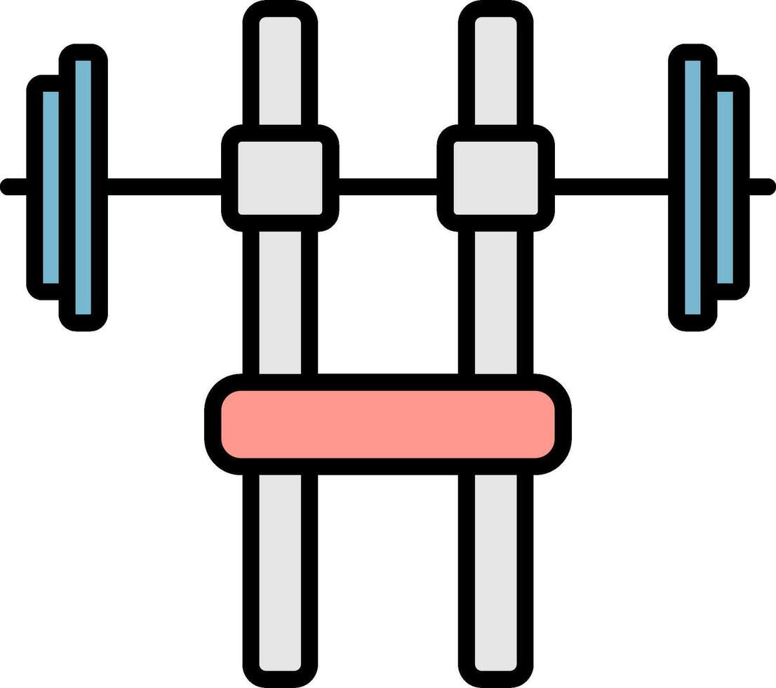 A barbell with weights on it vector
