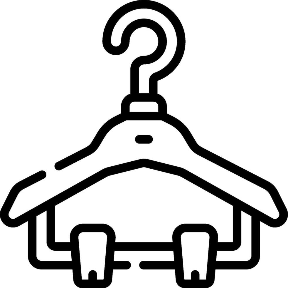 Clothes hanger icon illustration vector