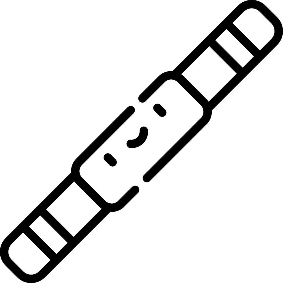 A black and white drawing of a toothbrush vector