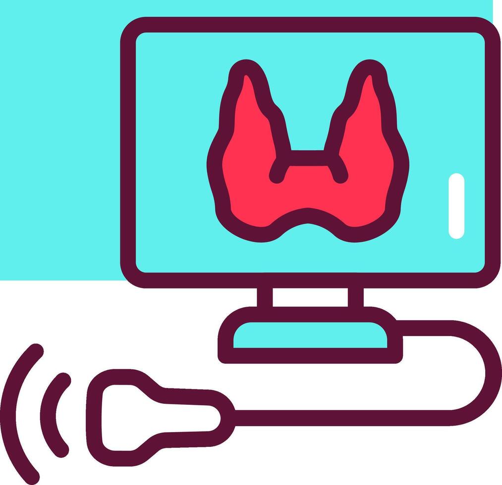 A computer monitor with a heart on it vector