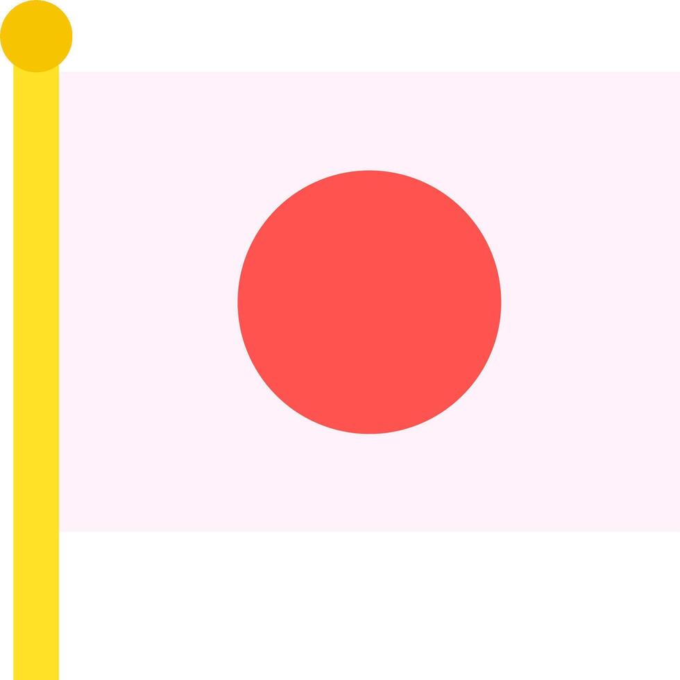 Japan flag clipart vector