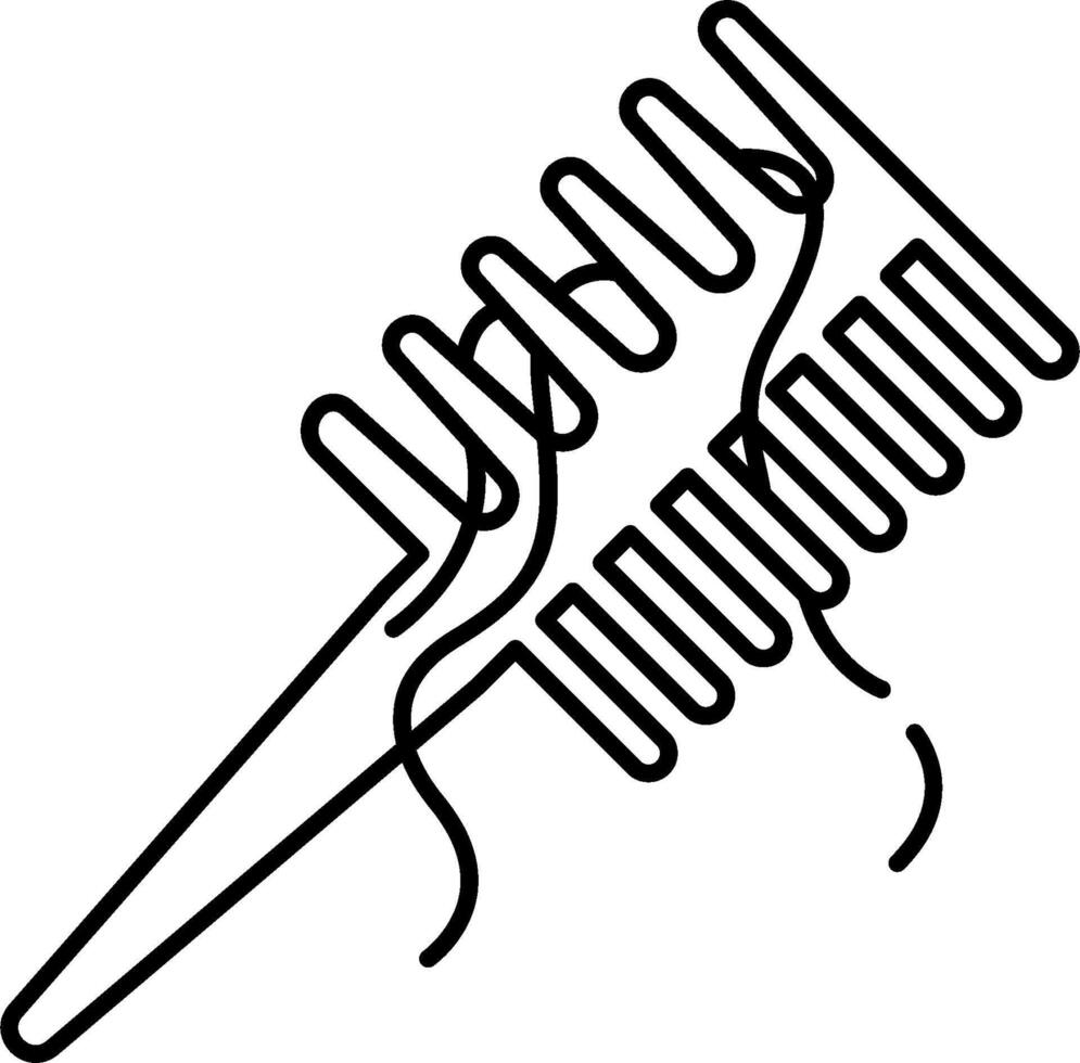 Hair comb icon vector