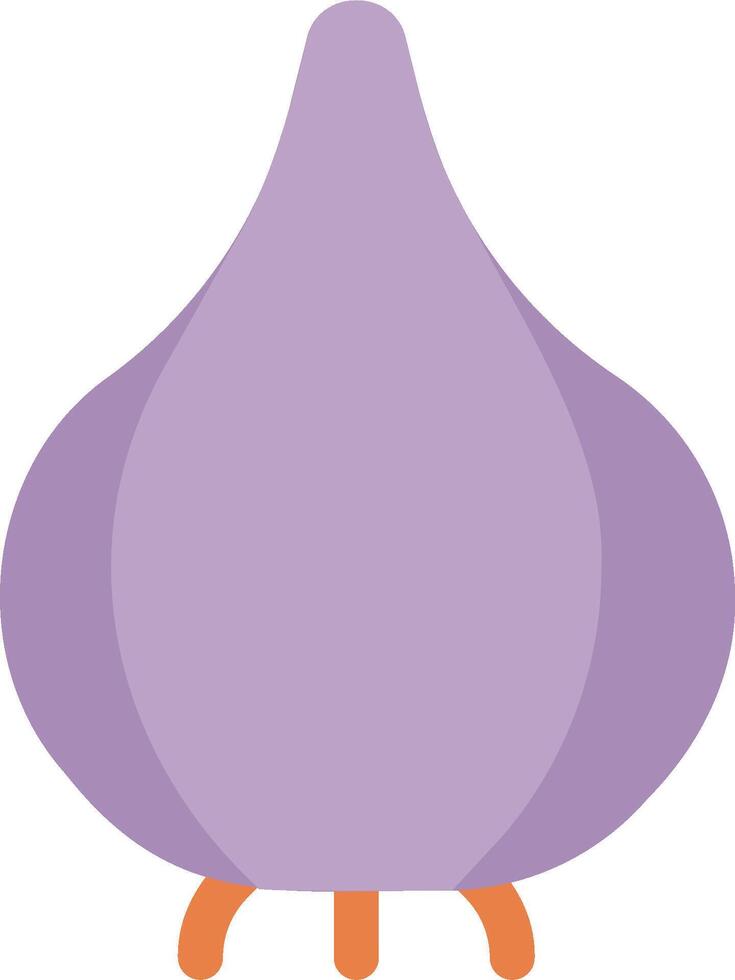 An image of a purple onion vector