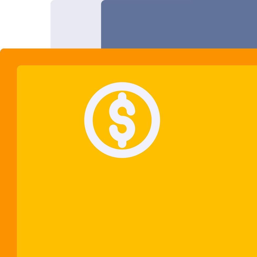 A folder with a dollar sign on it vector