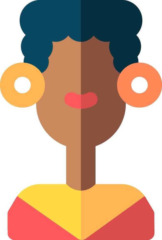 An icon of a woman with earrings vector