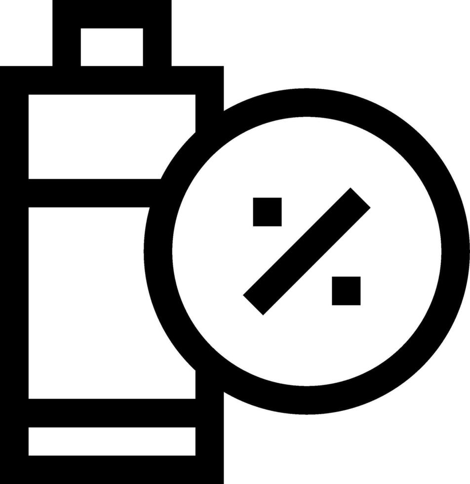 Battery icon with a red cross on it vector