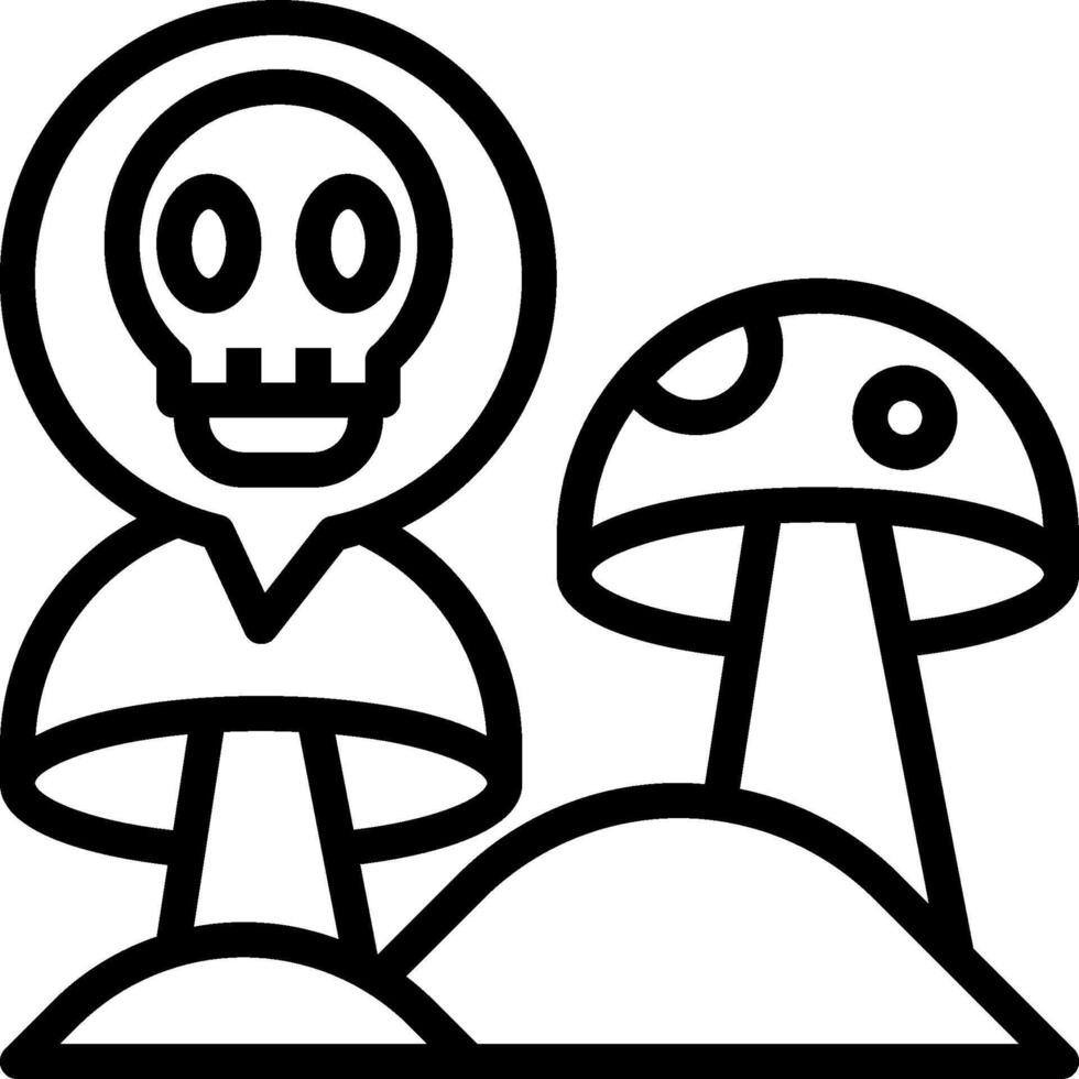 Mushroom man icon illustration vector